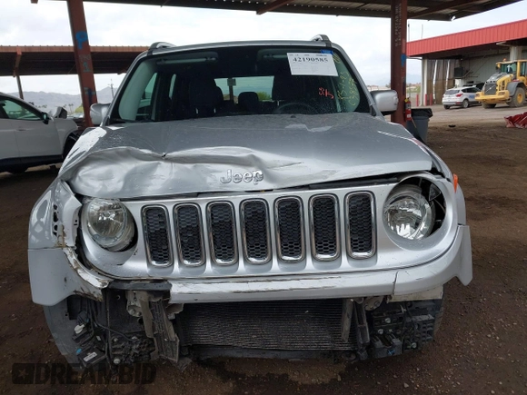 2015 Jeep Renegade Limited with VIN ZACCJADT5FPC38577, listed as a IAAI auction lot 42190585 with 116,883 mi miles and . Bid and sale history available at DreamBid. Image 12.