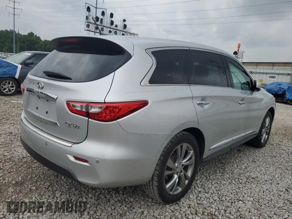 2014 Infiniti QX60 with VIN 5N1AL0MN5EC507852, listed as a Copart auction lot 59097645 with 204,851 mi miles and Salvage title. Bid and sale history available at DreamBid. Image 3.