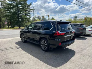 2018 Lexus LX 570 with VIN JTJHY7AX8J4258452, listed as a Copart auction lot 57357365 with 131,556 mi miles and Clean title. Bid and sale history available at DreamBid. Image 3.