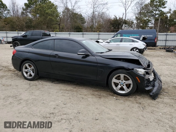 2015 BMW 4 Series 428i xDrive with VIN WBA3N9C53FK247677, listed as a Copart auction lot 45958615 with 79,114 mi miles and Salvage title. Bid and sale history available at DreamBid. Image 4.