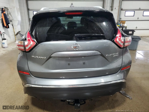 2018 Nissan Murano Platinum with VIN 5N1AZ2MH3JN167359, listed as a Copart auction lot 43870005 with 107,111 mi miles and Salvage Title. Bid and sale history available at carsss.com. Image 6.
