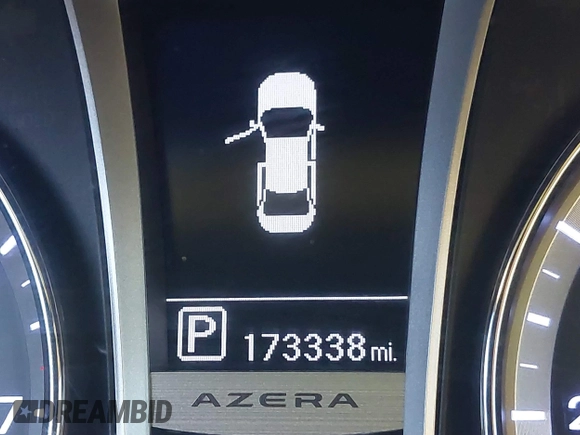 2014 Hyundai Azera with VIN KMHFG4JG6EA354949, listed as a IAAI auction lot 41034372 with 173,338 mi miles and . Bid and sale history available at DreamBid. Image 15.