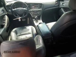 2013 Kia Optima SX with VIN 5XXGR4A62DG169116, listed as a Copart auction lot 55027205 with 161,570 mi miles and Salvage title. Bid and sale history available at DreamBid. Image 8.