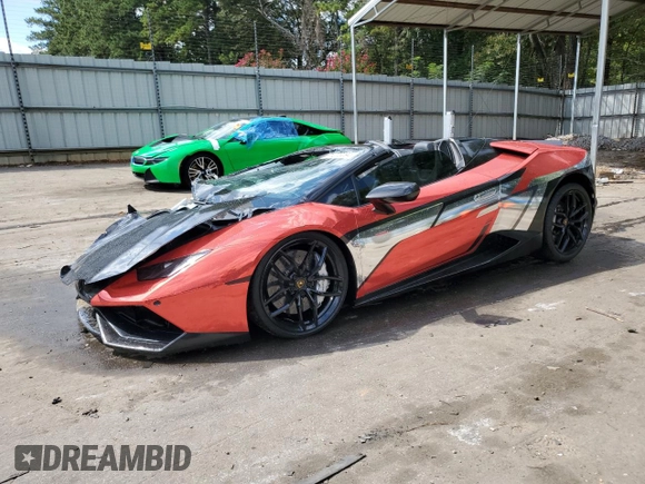 2016 Lamborghini Huracan LP 610-4 с VIN ZHWUR1ZF7GLA05381, выставлен на аукционе Copart как лот 71273294 с пробегом 10 965 миль миль и Списание • Salvage title. История ставок и продаж доступна на DreamBid. Изображение 1.