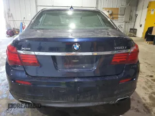 2015 BMW 7 Series 750i xDrive with VIN WBAYB6C57FD965931, listed as a Copart auction lot 44422205 with 100,702 mi miles and Salvage title. Bid and sale history available at DreamBid. Image 6.