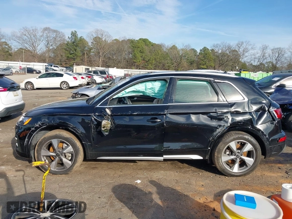 2023 Audi Q5 Premium with VIN WA1ABAFYXP2054089, listed as a IAAI auction lot 41618177 with 24,771 mi miles and . Bid and sale history available at DreamBid. Image 14.