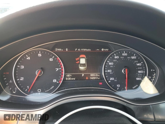 2013 Audi A6 with VIN WAUGFBFC5DN076846, listed as a Copart auction lot 51748525 with 142,917 mi miles and Clean title. Bid and sale history available at DreamBid. Image 9.