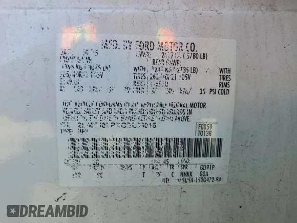 2016 Lincoln MKX Reserve with VIN 2LMTJ8LPXGBL38015, listed as a Copart auction lot 60981375 with 101,589 mi miles and Salvage title. Bid and sale history available at DreamBid. Image 13.