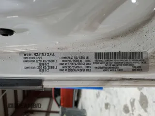 2022 Ram ProMaster City Cargo Tradesman с VIN ZFBHRFAB4N6W61369, выставлен на аукционе Copart как лот 59031175 с пробегом 40 462 миль миль и Списание • Salvage title. История ставок и продаж доступна на DreamBid. Изображение 13.