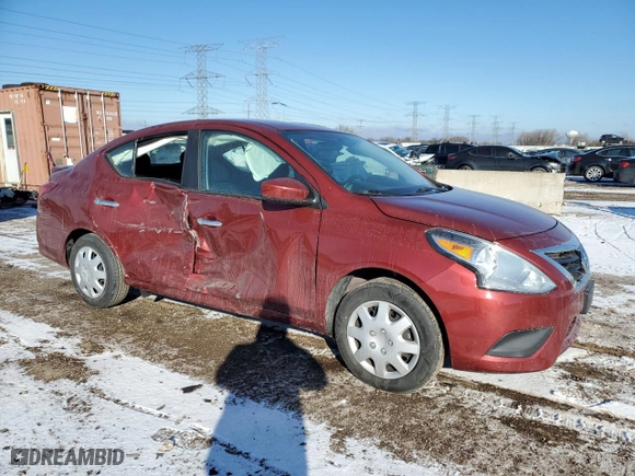 2019 Nissan Versa Sedan SV with VIN 3N1CN7AP3KL861684, listed as a Copart auction lot 88882765 with 66,060 mi miles and Salvage Title. Bid and sale history available at carsss.com. Image 4.