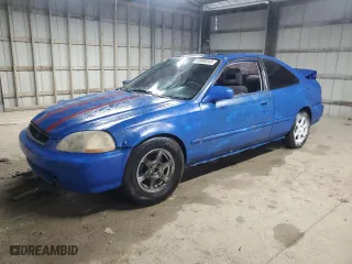 1998 Honda Civic EX with VIN 1HGEJ8141WL091422, listed as a Copart auction lot 44968345 with 179,474 mi miles and Clean Title. Bid and sale history available at carsss.com. Image 1.