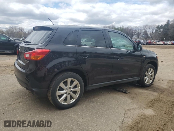 2013 Mitsubishi Outlander Sport SE with VIN 4A4AR4AU7DE014658, listed as a Copart auction lot 54887335 with 171,652 mi miles and Clean Title. Bid and sale history available at carsss.com. Image 3.
