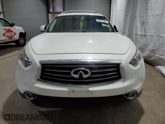 2014 Infiniti QX70 z VIN JN8CS1MW6EM413489, wystawiony jako Copart lot #87665875 z przebiegiem 139 371 mil mil oraz Czysty tytuł • Clean title. Historia ofert i sprzedaży dostępna na DreamBid. Obrazek 5.