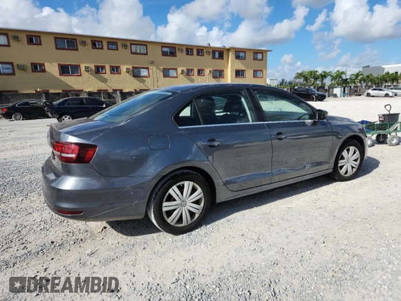 2017 Volkswagen Jetta S with VIN 3VW2B7AJ9HM344306, listed as a Copart auction lot 60256965 with 23,055 mi miles and Salvage title. Bid and sale history available at DreamBid. Image 3.
