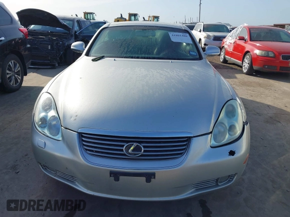2005 Lexus SC 430 z VIN JTHFN48Y150070349, wystawiony jako IAAI lot #41801480 z przebiegiem 295 113 mil mil oraz . Historia ofert i sprzedaży dostępna na DreamBid. Obrazek 12.