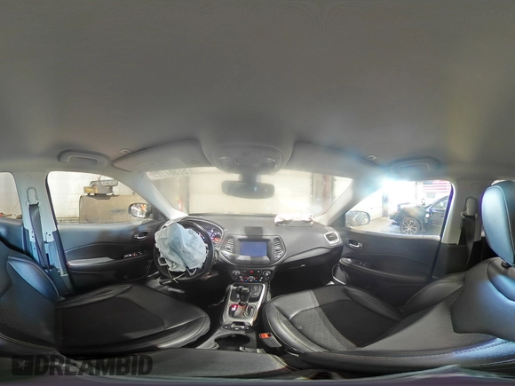 2018 Jeep Compass Latitude with VIN 3C4NJDBB5JT238214, listed as a Copart auction lot 52387725 with 61,325 mi miles and Salvage Title. Bid and sale history available at DreamBid. Image 14.
