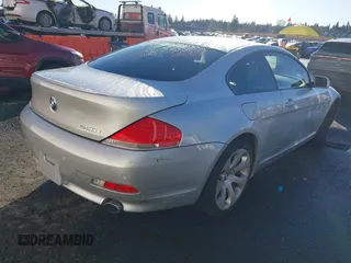 2006 BMW 6 Series 650Ci with VIN WBAEH13406CR50897, listed as a IAAI auction lot 41237283 with 98,027 mi miles. Bid and sale history available at carsss.com. Image 4.