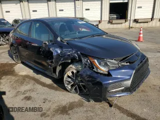 2021 Toyota Corolla SE with VIN JTDM4MCE7MJ057154, listed as a Copart auction lot 71494734 with 47,708 mi miles and Salvage Title. Bid and sale history available at carsss.com. Image 4.