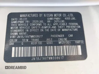 2021 Nissan Rogue S с VIN JN1BJ1AV7MW308617, выставлен на аукционе IAAI как лот 42451758 с пробегом 69 502 миль миль и . История ставок и продаж доступна на DreamBid. Изображение 9.