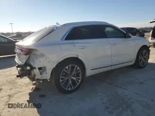 2021 Audi Q8 Prestige with VIN WA1FVAF17MD006212, listed as a Copart auction lot 46229225 with 57,061 mi miles and Salvage title. Bid and sale history available at DreamBid. Image 3.