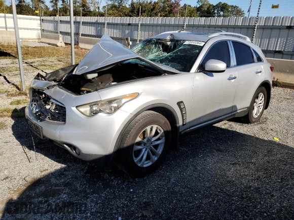 2010 Infiniti FX35 with VIN JN8AS1MU8AM800058, listed as a Copart auction lot 73958364 with 239,185 mi miles and Salvage Title. Bid and sale history available at carsss.com. Image 1.