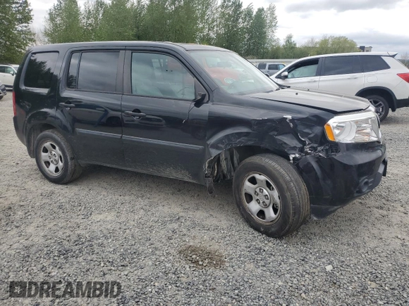 2014 Honda Pilot LX with VIN 5FNYF4H25EB030005, listed as a Copart auction lot 54799505 with 225,778 mi miles and Salvage Title. Bid and sale history available at DreamBid. Image 4.