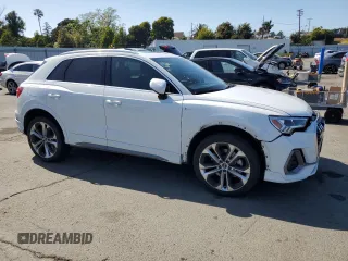 2021 Audi Q3 S line Premium Plus with VIN WA1EECF36M1129591, listed as a Copart auction lot 54921935 with 109,365 mi miles and Salvage title. Bid and sale history available at DreamBid. Image 4.