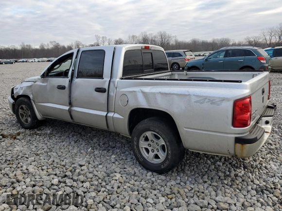 2007 Dodge Dakota SLT with VIN 1D7HW48P77S241407, listed as a Copart auction lot 86569024 with 141,730 mi miles and Salvage Title. Bid and sale history available at carsss.com. Image 2.