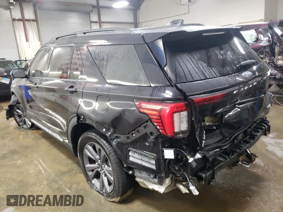 2025 Ford Explorer Active with VIN 1FMUK8DH4SGA36998, listed as a Copart auction lot 85252524 with 2,843 mi miles and Salvage Title. Bid and sale history available at carsss.com. Image 2.