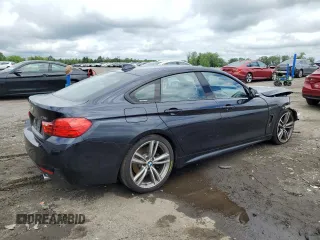 2015 BMW 4 Series 435i with VIN WBA4B1C56FD955408, listed as a Copart auction lot 57146495 with 81,258 mi miles and Salvage title. Bid and sale history available at DreamBid. Image 3.