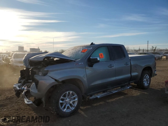 2023 Chevrolet Silverado 1500 LT with VIN 1GCRDDED6PZ209828, listed as a Copart auction lot 82748454 with 0 mi miles and Salvage Title. Bid and sale history available at carsss.com. Image 1.
