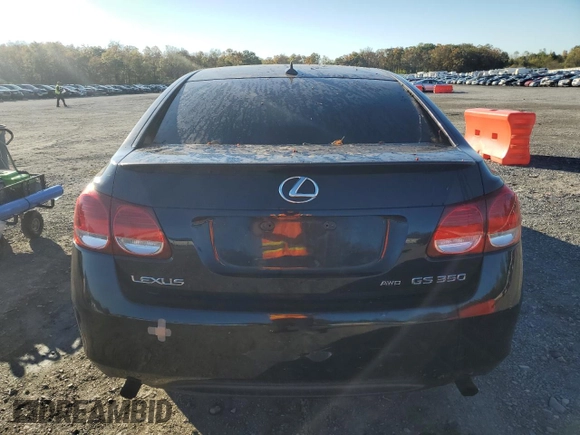 2007 Lexus GS 350 with VIN JTHCE96S470005528, listed as a Copart auction lot 75119724 with 0 mi miles and Clean Title. Bid and sale history available at carsss.com. Image 6.