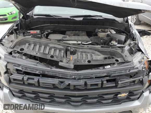2024 Chevrolet Silverado 1500 Custom with VIN 1GCPDBEK0RZ159795, listed as a Copart auction lot 46413985 with 52,454 mi miles and Salvage Title. Bid and sale history available at DreamBid. Image 11.