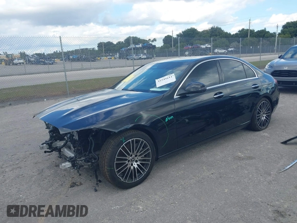 2022 Mercedes-Benz C 300 with VIN W1KAF4HB3NR042509, listed as a IAAI auction lot 41545611 with 24,121 mi miles and . Bid and sale history available at DreamBid. Image 17.