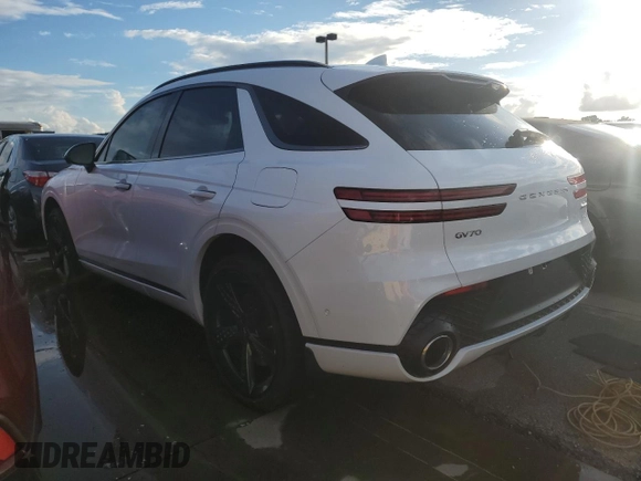 2025 Genesis GV70 Sport с VIN 5NMMCDTC3SH018646, выставлен на аукционе Copart как лот 73887004 с пробегом 1 070 миль миль и На запчасти • Non repairable. История ставок и продаж доступна на DreamBid. Изображение 2.