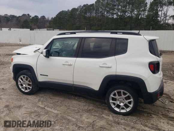 2020 Jeep Renegade Latitude with VIN ZACNJBBB9LPL41423, listed as a Copart auction lot 45512325 with 0 mi miles and Salvage Title. Bid and sale history available at carsss.com. Image 2.
