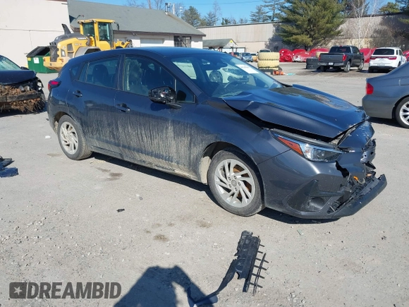 2024 Subaru Impreza with VIN JF1GUABC0R8272102, listed as a IAAI auction lot 41745190 with 30,127 mi miles and . Bid and sale history available at DreamBid. Image 1.