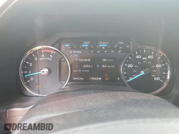 2020 Ford F-250 XL with VIN 1FT7W2BT0LED67990, listed as a Copart auction lot 61818775 with 84,412 mi miles and Clean title. Bid and sale history available at DreamBid. Image 9.