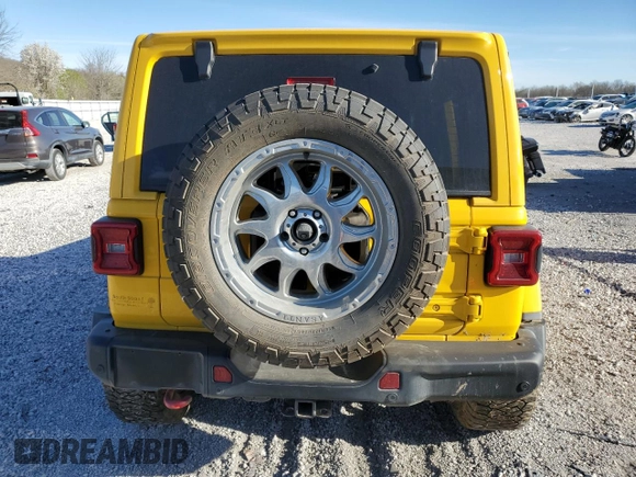 2020 Jeep Wrangler Unlimited Rubicon с VIN 1C4HJXFG3LW187460, выставлен на аукционе Copart как лот 50154435 с пробегом 87 981 миль миль и Списание • Salvage title. История ставок и продаж доступна на DreamBid. Изображение 6.