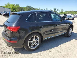 2014 Audi Q5 Premium Plus with VIN WA1LFAFP6EA037491, listed as a Copart auction lot 53580425 with 130,542 mi miles and Salvage Title. Bid and sale history available at carsss.com. Image 3.