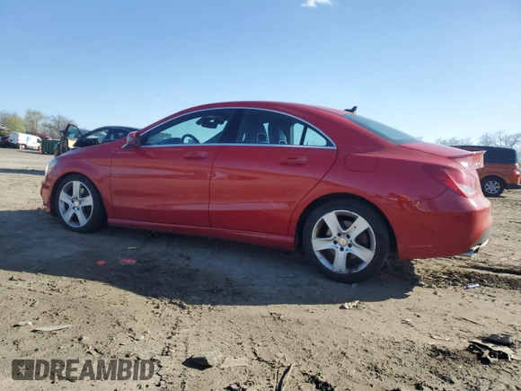 2015 Mercedes-Benz CLA 250 with VIN WDDSJ4GB3FN238981, listed as a Copart auction lot 52108485 with 113,015 mi miles and Salvage title. Bid and sale history available at DreamBid. Image 2.