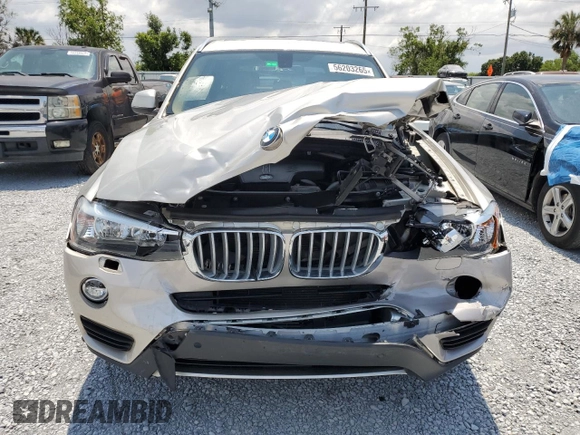 2017 BMW X3 sDrive28i with VIN 5UXWZ7C30H0V92699, listed as a Copart auction lot 56203265 with 101,328 mi miles and Salvage Title. Bid and sale history available at DreamBid. Image 5.