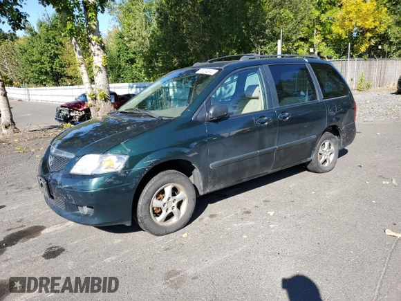 2002 Mazda MPV LX z VIN JM3LW28JX20326726, wystawiony jako Copart lot #73324344 z przebiegiem 204 013 mil mil oraz Szkoda całkowita • Salvage title. Historia ofert i sprzedaży dostępna na DreamBid. Obrazek 1.