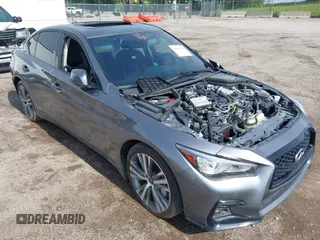 2020 Infiniti Q50 Luxe with VIN JN1EV7AR1LM255530, listed as a IAAI auction lot 42402566 with 58,807 mi miles and . Bid and sale history available at DreamBid. Image 6.