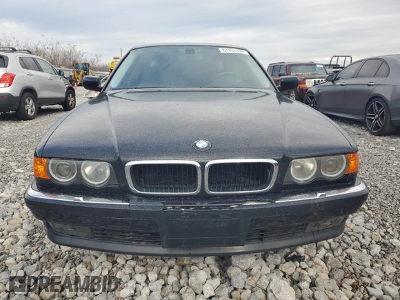2000 BMW 7 Series 740iL with VIN WBAGH8343YDP06482, listed as a Copart auction lot 81431494 with 150,418 mi miles and Salvage Title. Bid and sale history available at carsss.com. Image 5.