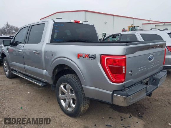 2022 Ford F-150 XL with VIN 1FTFW1E53NKD55940, listed as a IAAI auction lot 41589677 with 22,878 mi miles. Bid and sale history available at carsss.com. Image 3.