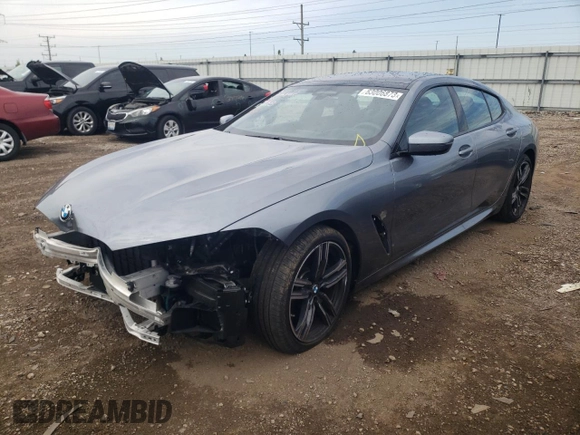 2022 BMW 8 Series M850i with VIN WBAGV8C07NCG96226, listed as a Copart auction lot 63006873 with 20,784 mi miles. Bid and sale history available at carsss.com. Image 1.