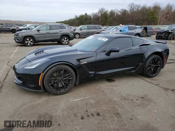 2016 Chevrolet Corvette with VIN NY75018, listed as a Copart auction lot 57996654 with 53,270 mi miles and Salvage title. Bid and sale history available at DreamBid. Image 1.