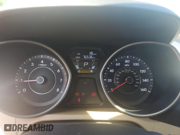 2013 Hyundai Elantra GLS with VIN 5NPDH4AE9DH444482, listed as a Copart auction lot 61846945 with 76,536 mi miles and Salvage title. Bid and sale history available at DreamBid. Image 9.