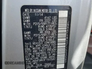 2015 Nissan Juke SL with VIN JN8AF5MV3FT553582, listed as a Copart auction lot 59104355 with 80,642 mi miles and Salvage title. Bid and sale history available at DreamBid. Image 13.